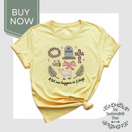 A Lot Can Happen in 3 Day- Coquette/ T-Shirt