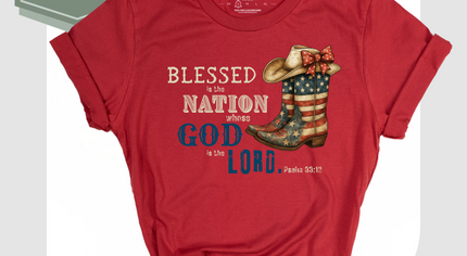 Blessed is the Nation | Exclusive Patriotic Christian Tee