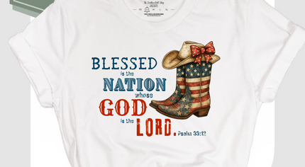 Blessed is the Nation | Exclusive Patriotic Christian Tee