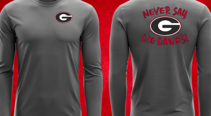 Men- Never Say Die Dawgs- Long sleeve