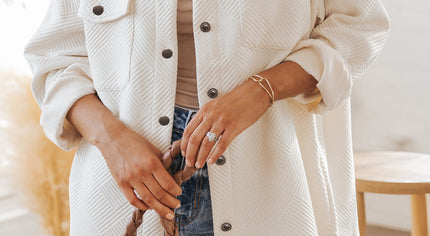 Solid Textured Flap Pocket Buttoned Shacket